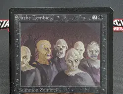 MTG Scathe Zombies- DAMAGED/INKED -Beta Magic the Gathering Card # 126 - Image 3