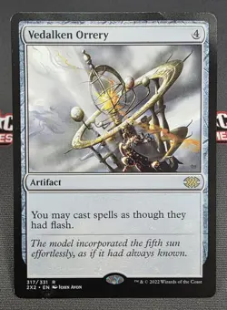 MTG Vedalken Orrery- DAMAGED -Double Masters 2022 Magic the Gathering Card # 317 - Image 1