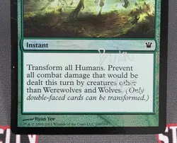 MTG FOIL Moonmist- WRITTEN ON -Innistrad Magic the Gathering Card # 195 - Image 4