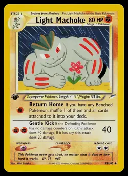 Pokemon Card - Light Machoke Neo Destiny 49/105 Uncommon 1st Edition - Image 1