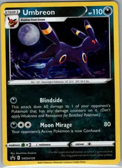 Umbreon - SWSH129 Holo SWSH: Sword & Shield Promo Cards - Pokemon Card - NM - Image 1