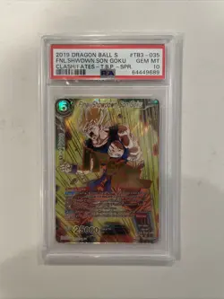 Dragon Ball Super Card DBS Final Showdown Son Goku PSA 10 TB3-035 SPR - Image 1