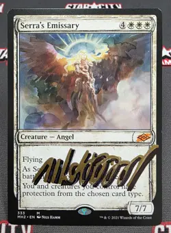 MTG Serra's Emissary- Signed -Modern Horizons 2 Magic the Gathering Card # 333 - Image 1