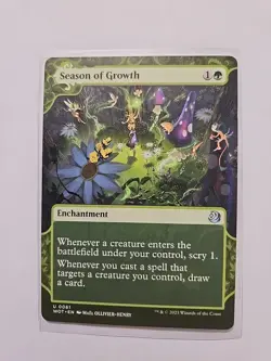 Season of Growth - Wilds of Eldraine: Enchanting Tales - LP - Uncommon - Enchant - Image 1