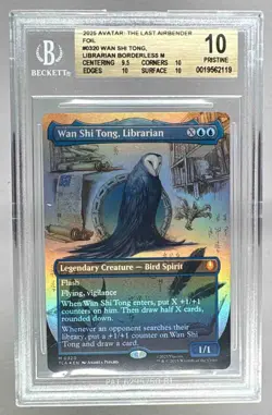 BGS 10 WAN SHI TONG, LIBRARIAN 2025 MTG AVATAR THE LAST AIRBENDER #0320 FOIL - Image 1
