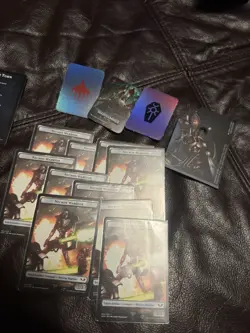 Magic The Gathering Warhammer 40K Necron Dynasties Sleeved Deck - Image 3