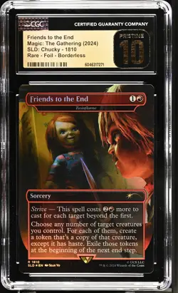 TWINFLAME Secret Lair Friends to the End Foil Chucky CGC Pristine 10 MTG - Image 1