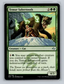 Temur Sabertooth - Fate Reforged #141/185 MTG Magic The Gathering - Image 1