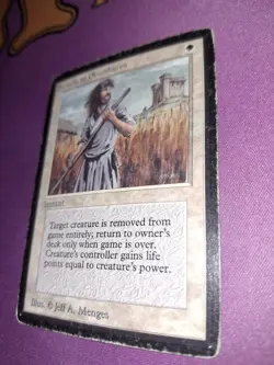 MtG Beta SWORDS TO PLOWSHARES LP/MP Magic the Gathering - Image 2