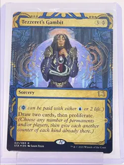 TEZZERET'S GAMBIT 2021 MAGIC THE GATHERING STRIXHAVEN MYSTICAL RARE Q3501 - Image 1
