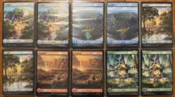 Full Art Foil Land (100) Chocobo Track Set - Commander: Final Fantasy MTG - Image 1