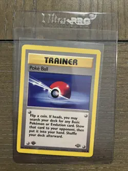 Poke Ball 64/64 Jungle Regular 1st Edition TRAINER Pokemon TCG - Image 1