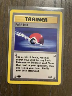 Poke Ball 64/64 Jungle Regular 1st Edition TRAINER Pokemon TCG - Image 2