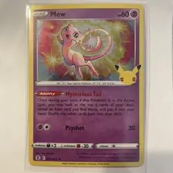 Mew ⭐ 011/025 Holo Rare Celebrations 2021 Pokemon NM - Image 1