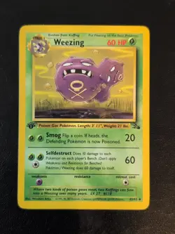 Weezing First Edition Fossil Pokemon 45/62 Regular - Image 1