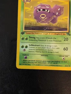 Weezing First Edition Fossil Pokemon 45/62 Regular - Image 5