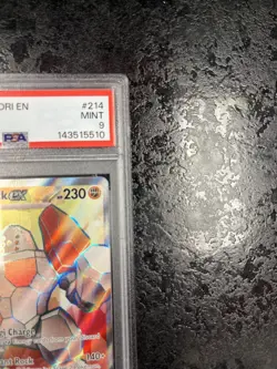 2025 POKEMON DESTINED RIVALS EN REGIROCK ex ULTRA RARE #214 💎 PSA 9 - Image 2
