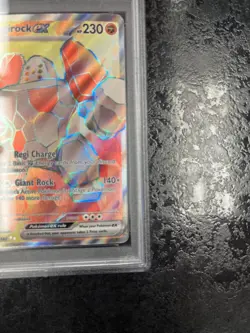 2025 POKEMON DESTINED RIVALS EN REGIROCK ex ULTRA RARE #214 💎 PSA 9 - Image 5