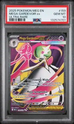 2025 POKEMON MEG EN-MEGA EVOLUTION ULTRA RARE #159 MEGA GARDEVOIR EX PSA 10 - Image 1