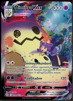 2022 Pokemon Brilliant Stars Trainer Gallery #TG17/TG30 Mimikyu VMAX - Image 1