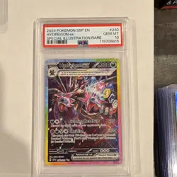 Pokemon Hydreigon ex 240/191 SV08 Surging Sparks EX Holo SIR Stage 2 PSA 10 - Image 1