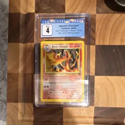 Pokemon Blaine's Charizard Gym Challenge Holo 2/132 CGC 4 Unlimited Error - Image 1