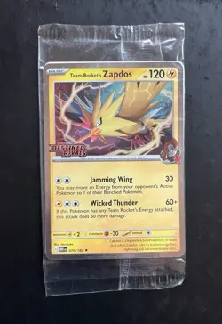 Pokemon Zapdos Sealed Asia stamped Destined Rivals 070/182 Promo #10 US SELLER - Image 1