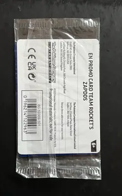 Pokemon Zapdos Sealed Asia stamped Destined Rivals 070/182 Promo #10 US SELLER - Image 2