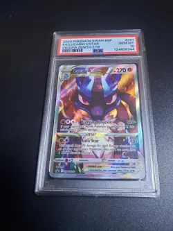 2023 POKEMON SWSH BLACK STAR PROMO #291 FULL ART/LUCARIO VSTAR PSA 10 - Image 1
