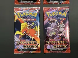 Pokemon DESTINED RIVALS Sealed Booster Pack Art Set Bundle Lot of 4 - Image 3