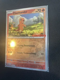 Pokemon TCG SEALED Charmander 004/165 GameStop Promo Near Mint - Image 4