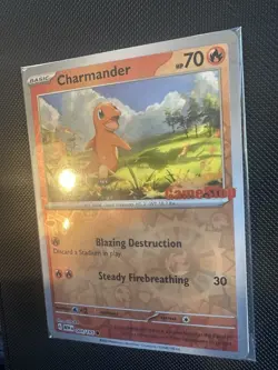 Pokemon TCG SEALED Charmander 004/165 GameStop Promo Near Mint - Image 5