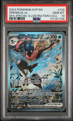 2024 POKEMON SHROUDED FABLE SPECIAL ILLUSTRATION COLLECTION GRENINJA EX PSA 10 - Image 1
