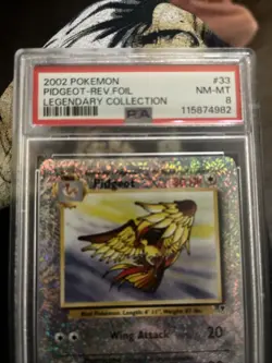2002 Pokemon Pidgeot Reverse Holo Legendary Collection Psa 8 - Image 3