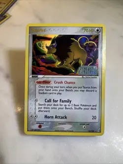 Pokemon TCG Tauros EX Crystal Guardians 12/100 Stamped Reverse Holo Rare NM! - Image 3