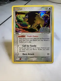 Pokemon TCG Tauros EX Crystal Guardians 12/100 Stamped Reverse Holo Rare NM! - Image 4