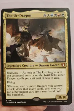 🔥 MTG - The Ur-Dragon - Commander Masters CMM, Mythic #361 M/NM Pack Fresh 🔥 - Image 1