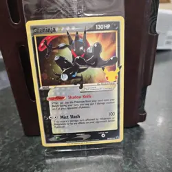 Greninja Gold Star Holo Promo SWSH144 Celebrations Black Star Pokemon #2 SEALED - Image 1