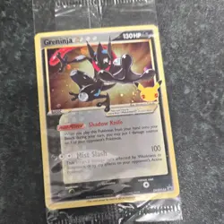 Greninja Gold Star Holo Promo SWSH144 Celebrations Black Star Pokemon #1 SEALED - Image 1