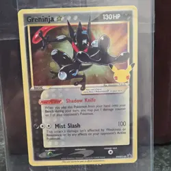 Greninja Gold Star Holo Promo SWSH144 Celebrations Black Star Pokemon #1 SEALED - Image 4