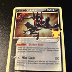 Pokemon Card Greninja Gold Star SWSH144 Celebrations Black Star Promo Holo - Image 2