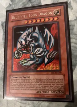 YuGiOh TCG Blue-Eyes Toon Dragon SRL-000 Unlimited Secret Rare - Image 1