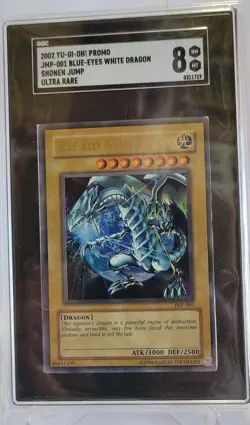 2002 Yu-Gi-Oh! Jmp-001 Holo Blue-Eyes White Dragon Original Shonen Jump SGC 8 - Image 1