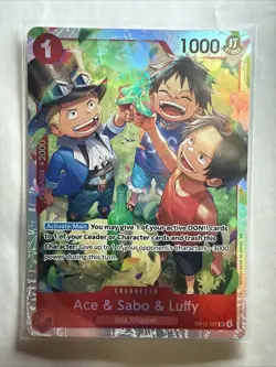 Ace & Sabo & Luffy OP13-007 SR | Carrying on His Will | One Piece TCG Englsih 01 - Image 1