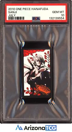 One Piece 2010 Sanji July One Piece Hanafuda GEM MINT PSA 10 - Image 1