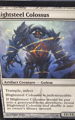 Magic the Gathering - Blightsteel Colossus - Mirrodin Besieged Regular - NM - Image 1