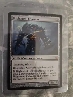 Blightsteel Colossus Mirrodin Besieged MTG NM Free shipping with tracking - Image 1