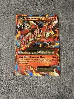Pokemon TCG- 2015 M Blaziken EX XY86 Black Star Promo LP - Image 1