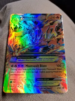 Pokemon TCG- 2015 M Blaziken EX XY86 Black Star Promo LP - Image 1