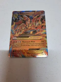 Pokemon TCG- 2015 M Blaziken EX XY86 Black Star Promo LP - Image 2